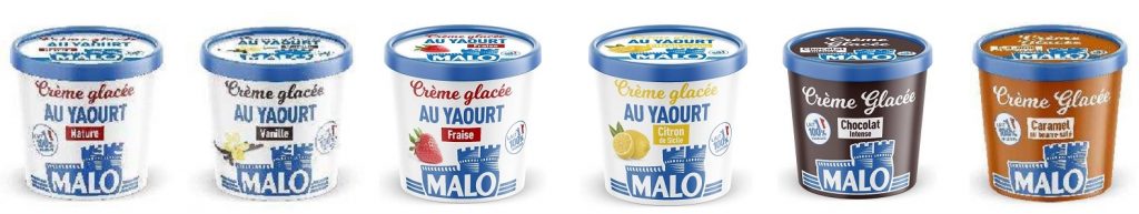 Crème glacée au yaourt et à la vanille - Malo